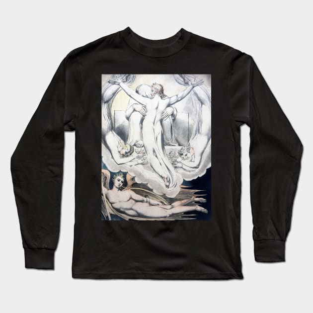 William Blake - Christ as the Redeemer of Man, 1808 Long Sleeve T-Shirt by MurellosArt